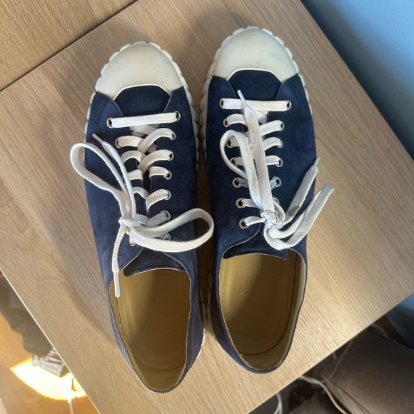 Men’s Exclusive Hermes Blue Suede Trainers EU 44 US 10.5 - Picture 4 of 6